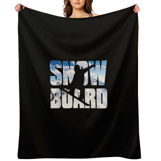 Snowboard Throw Blanket