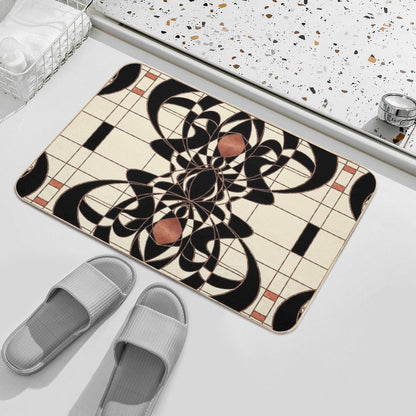 Twenties Vintage Art Deco Art Nouveau Design Bath Mat