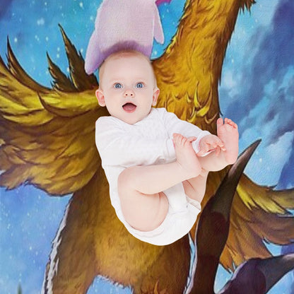 Chocobo & Mogry Throw Blanket