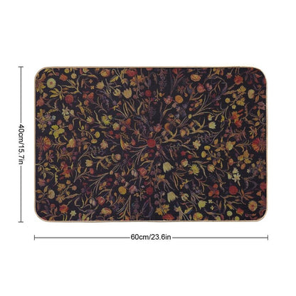 Midnight Floral Bath Mat