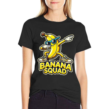 Banana Squad Funny Dabbing Banana Food & Dab Funky Fruit  Trendy Pattern T-Shirt