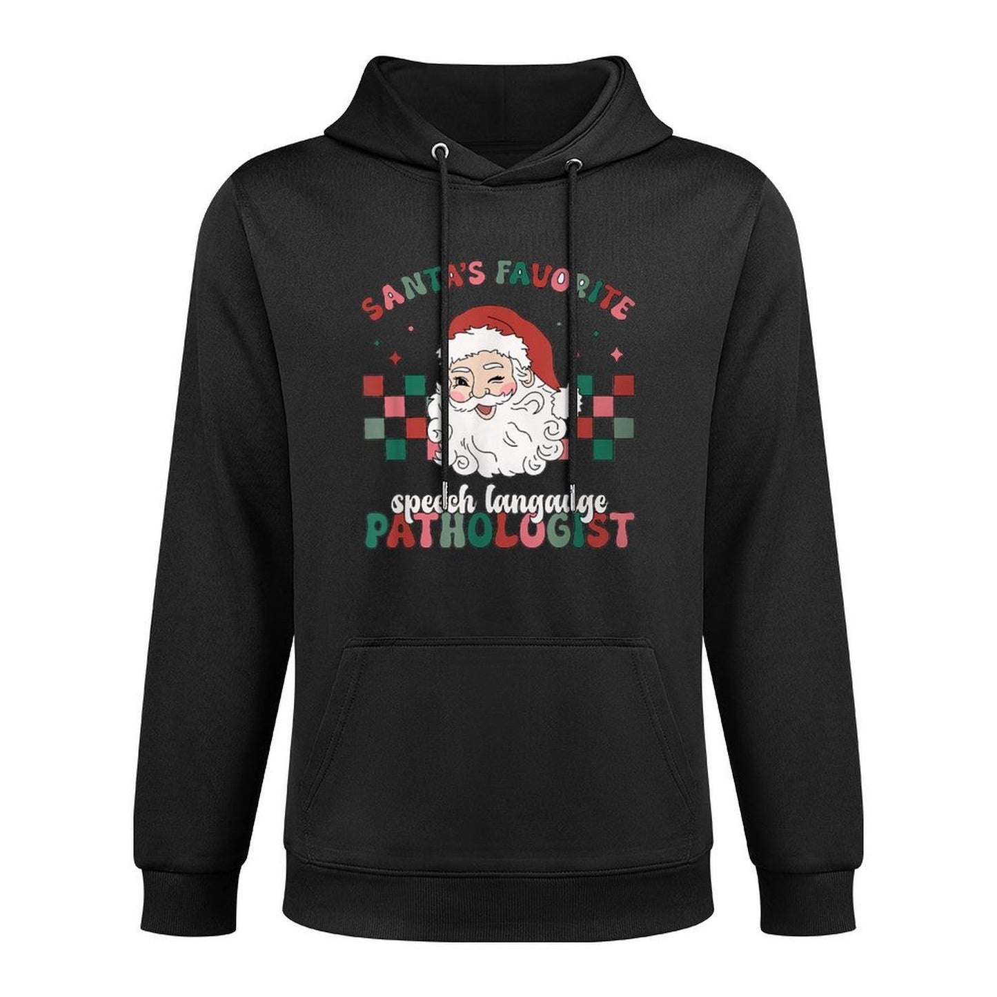 Retro Santas Favorite Speech Language Christmas SLP Moisture-Wicking Hoodie