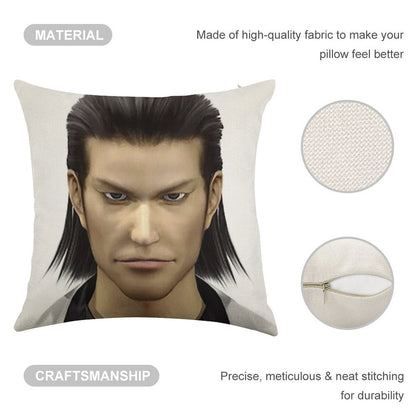 Yakuza Nishiki Linen Throw Pillow Cover