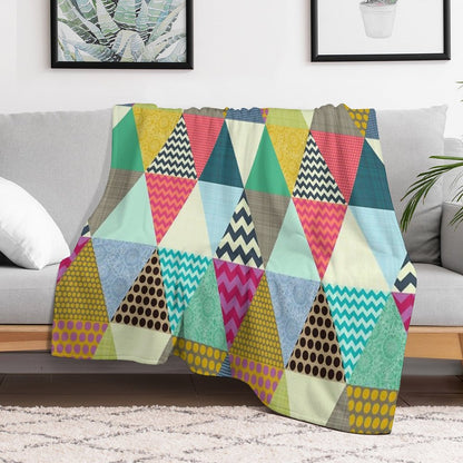 New York Beauty Triangles Throw Blanket