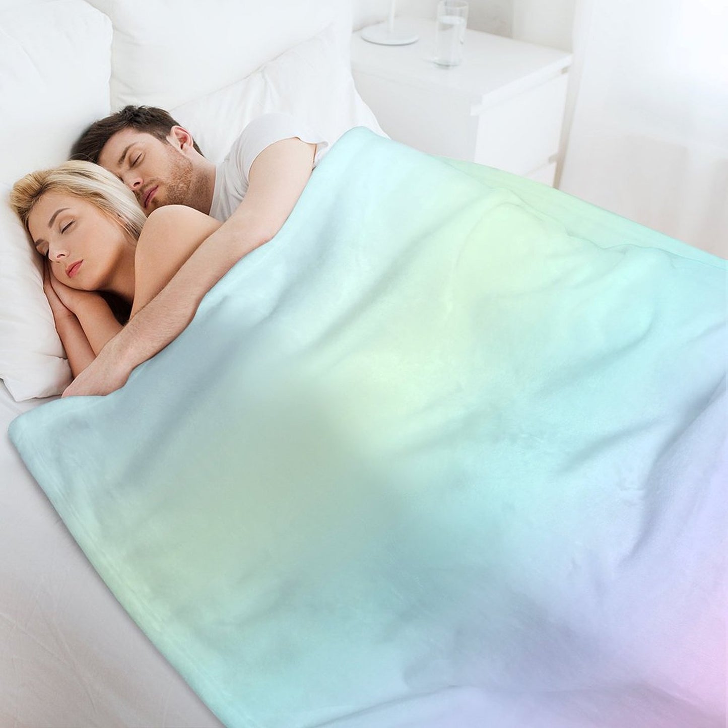 Pastel Gradient Throw Blanket