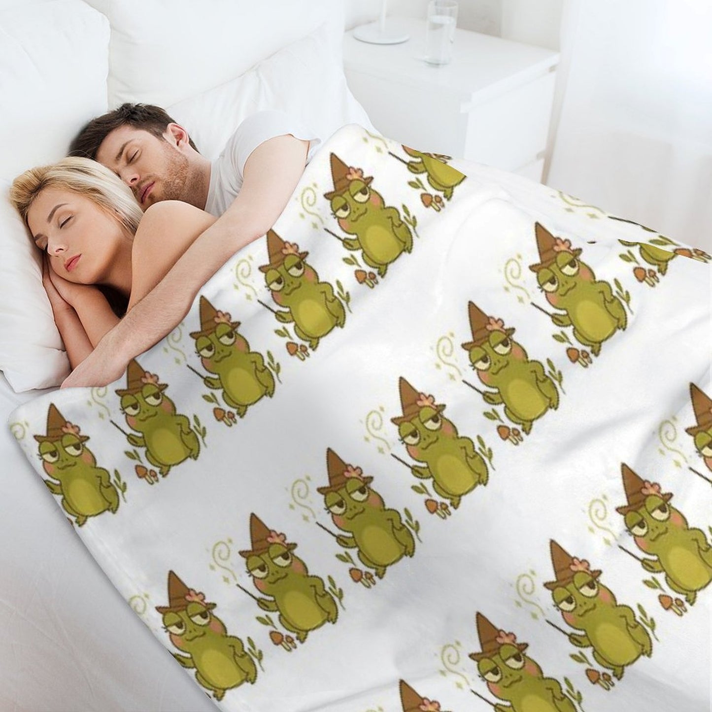 Twigs Frog Throw Blanket