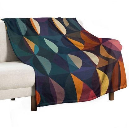 Colorful Circles Pattern Throw Blanket