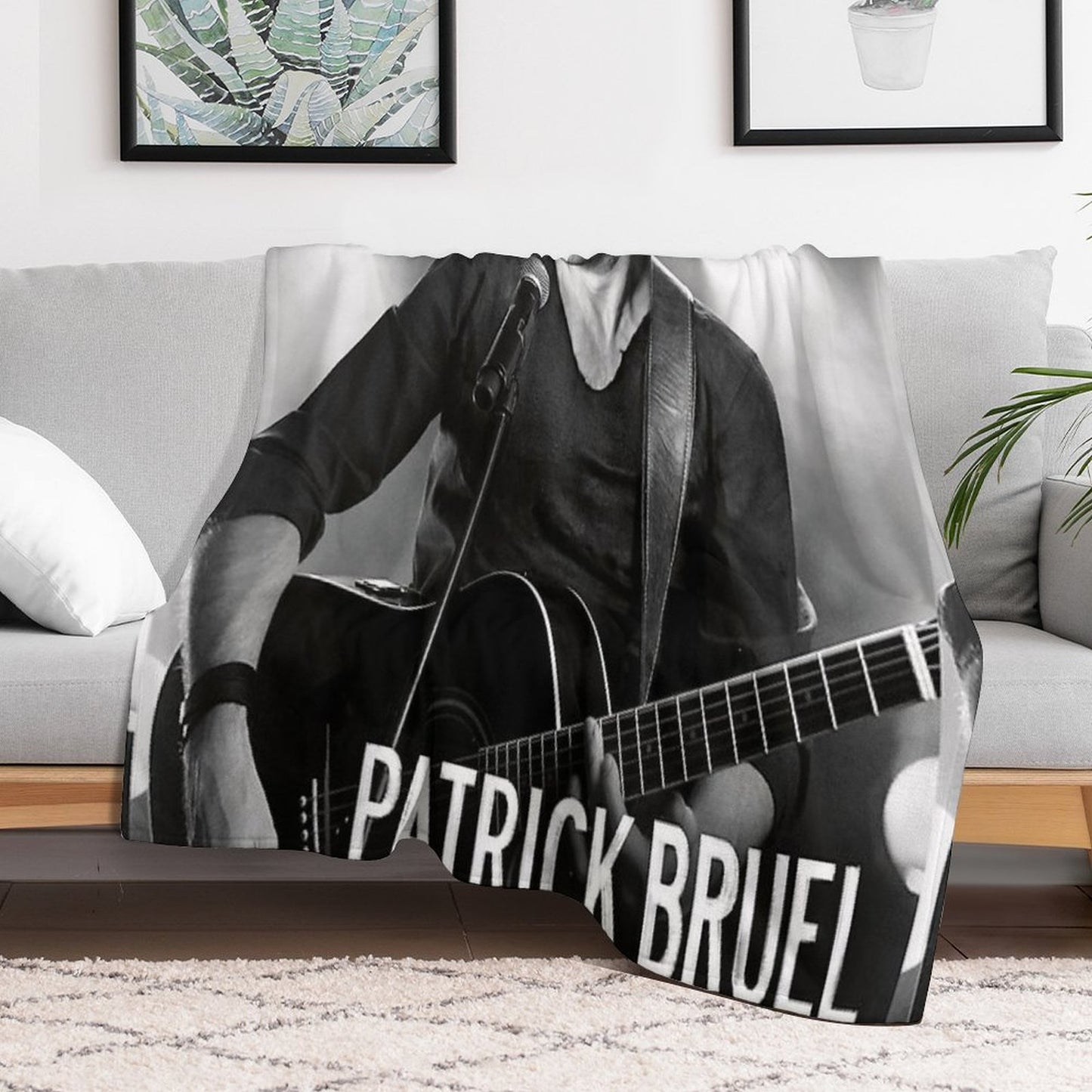 Thighaag Patrick Bruel Show Tour TOURNEE En ACOUSTIQUE 2022 Throw Blanket