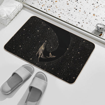 Starry Whale - Dark GOLD Version  Odorless Bath Mat