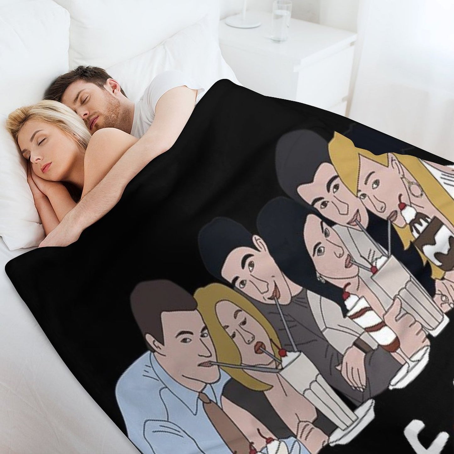 Friends Milkshake Throw Blanket