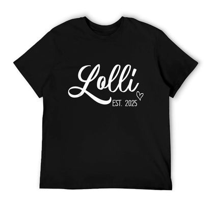 The Grandma Shop Lolli Grandma Est. 2025 Cute Trendy T-Shirt