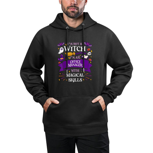 Aint A Witch - Office Manager With Magical Skills Halloween Moisture-Wicking Hoodie