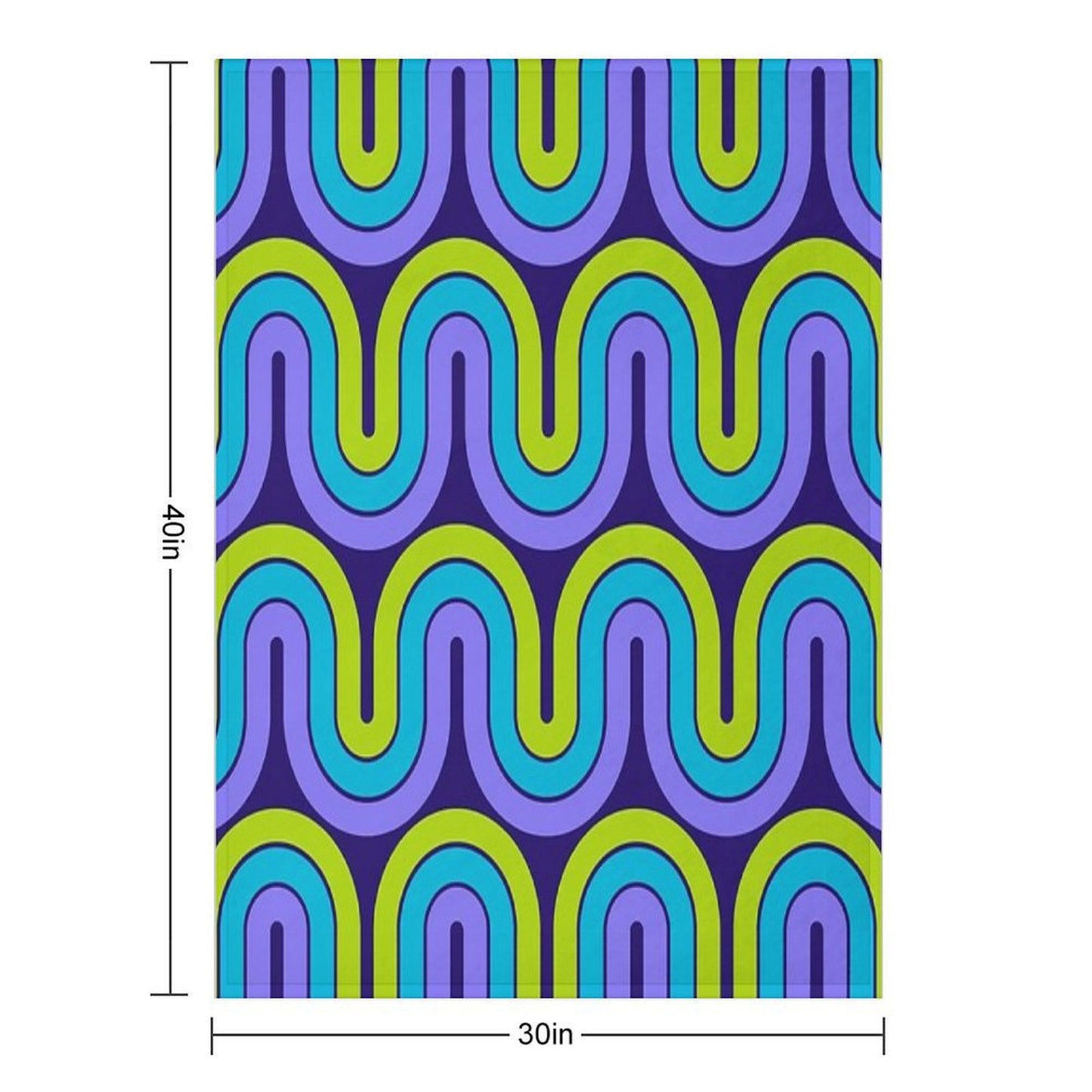 Retro Geometric Gradient Design 841 Throw Blanket