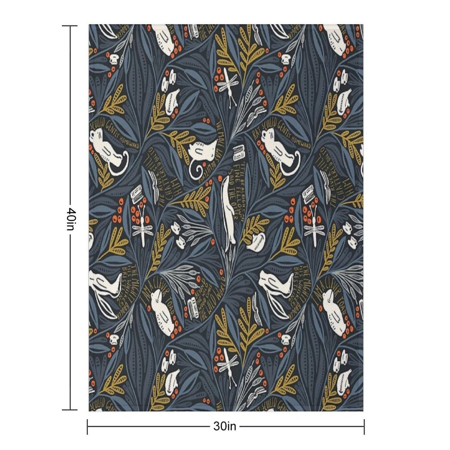 Wind in The Willows Throw Blanket