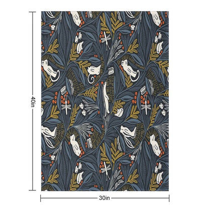 Wind in The Willows Throw Blanket