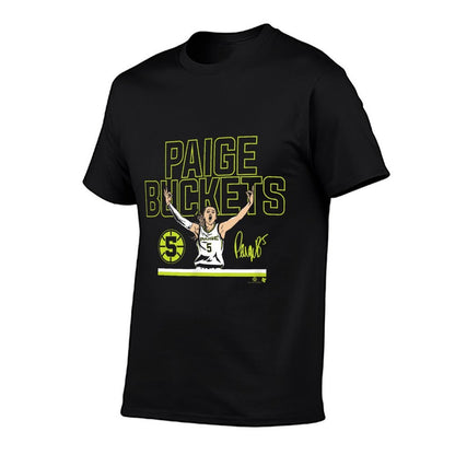 Paige Bueckers - Buckets Stripe (Navy) - Dallas Basketball  Tagless Design T-Shirt