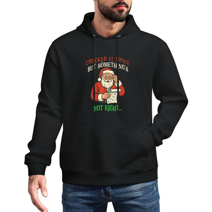 Funny Christmas 67 Santa Checking His List Six Seven Meme Relaxed Fit Hoodie