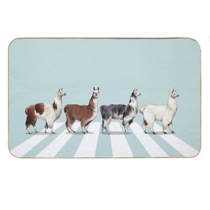Llama The Abbey Road #1 Bath Mat