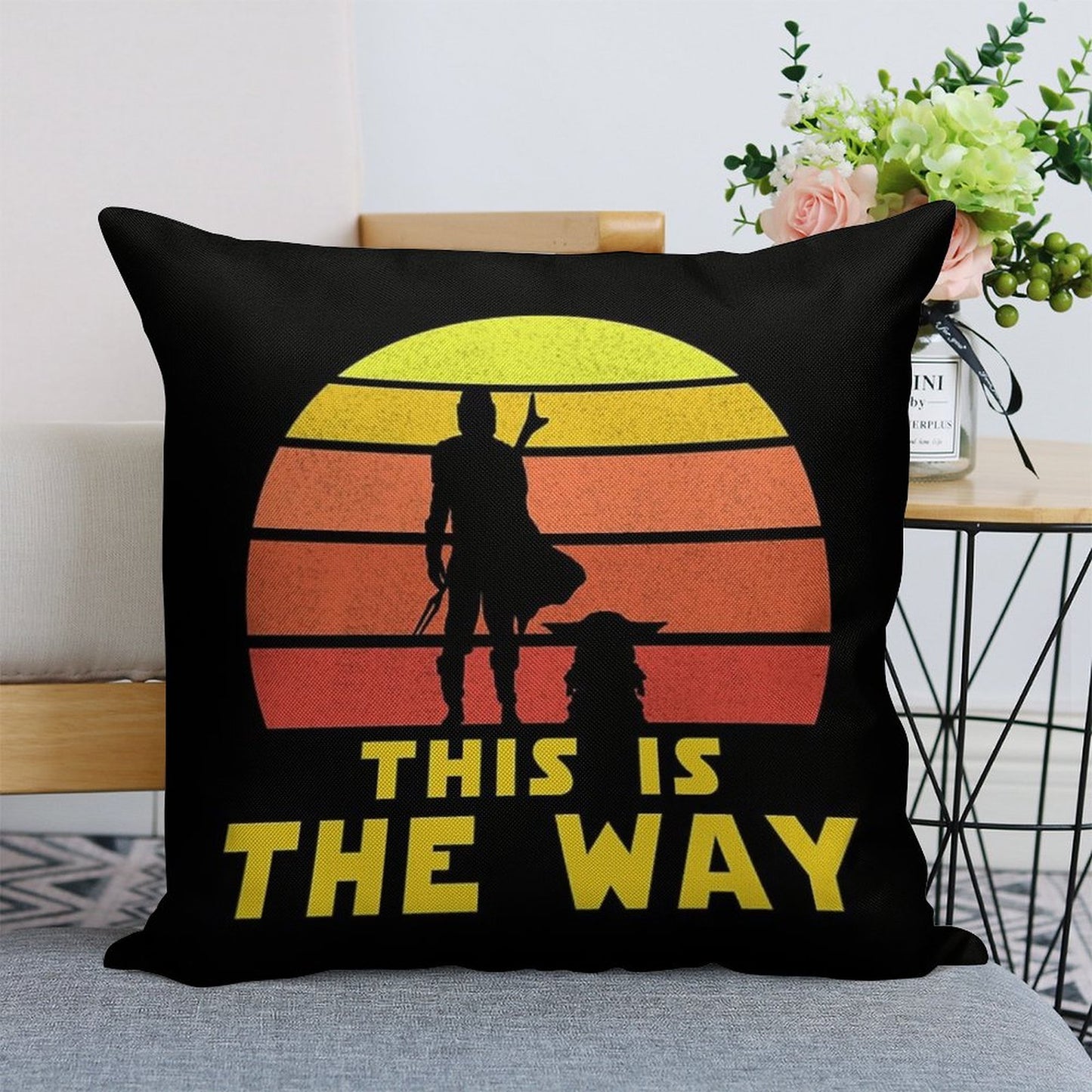 Mando Retro Vol.1 Linen Throw Pillow Cover