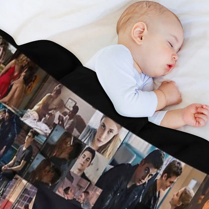 After Collage Throw Blanket