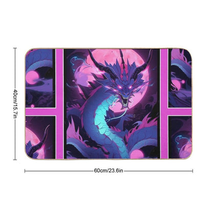 Magical Dragon Art  Fantasy Art  Anime Manga Design Style Bath Mat