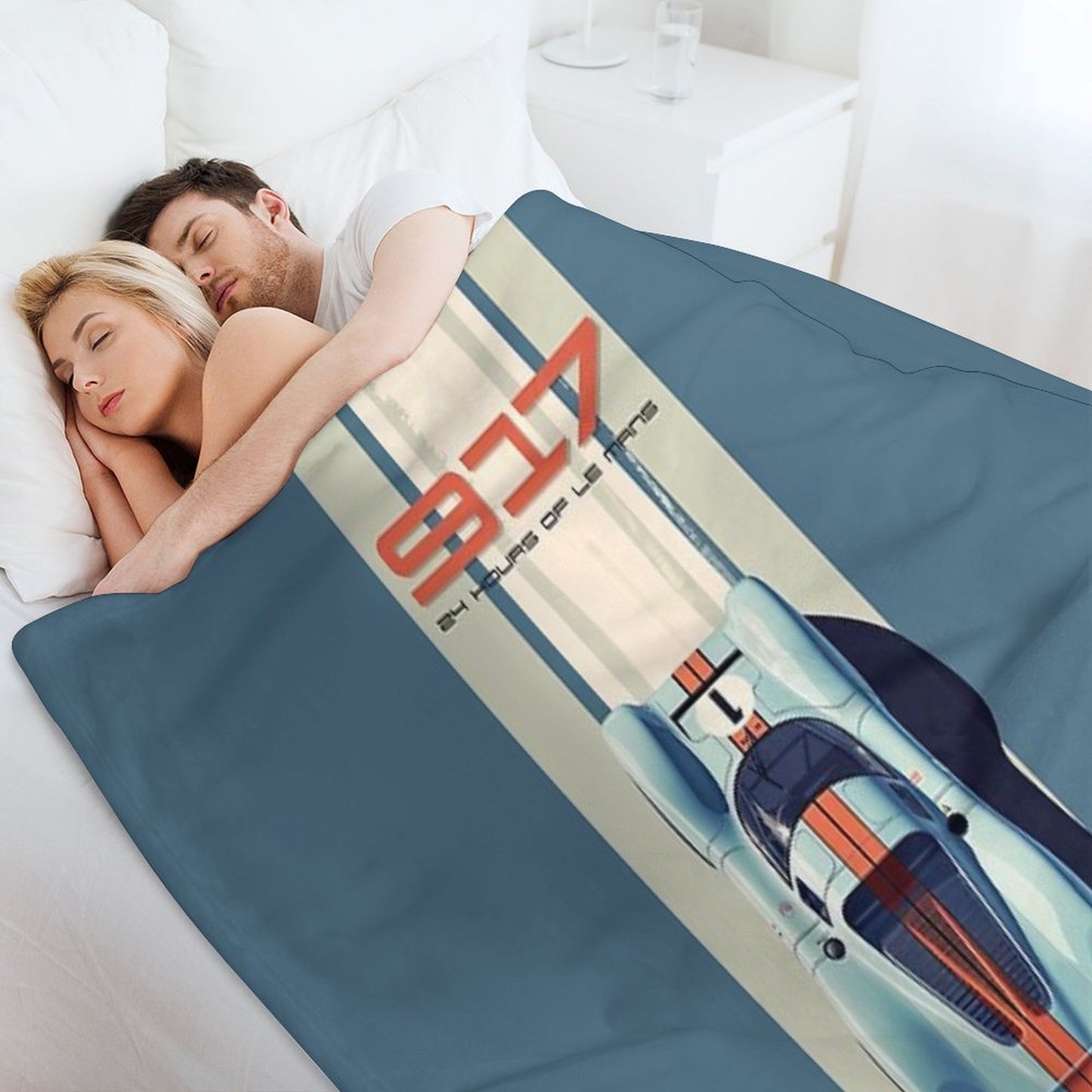 Porsche 917 24 Hours of Le Mans Race Car Throw Blanket