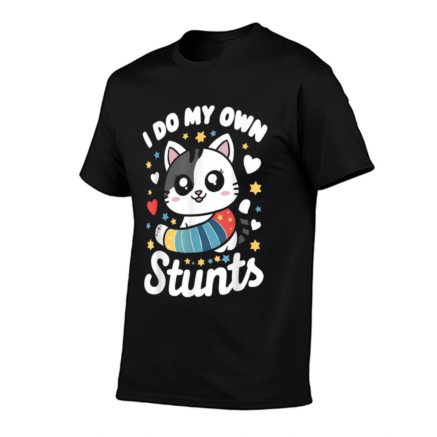 I Do My Own Stunts Broken Arm Cat Kids T-Shirt