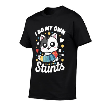 I Do My Own Stunts Broken Arm Cat Kids T-Shirt