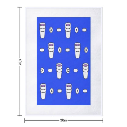 Lean & Pills (Dark Blue) Throw Blanket