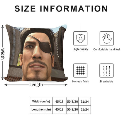 Goro Majima Soft Bedroom Essential Throw Pillow