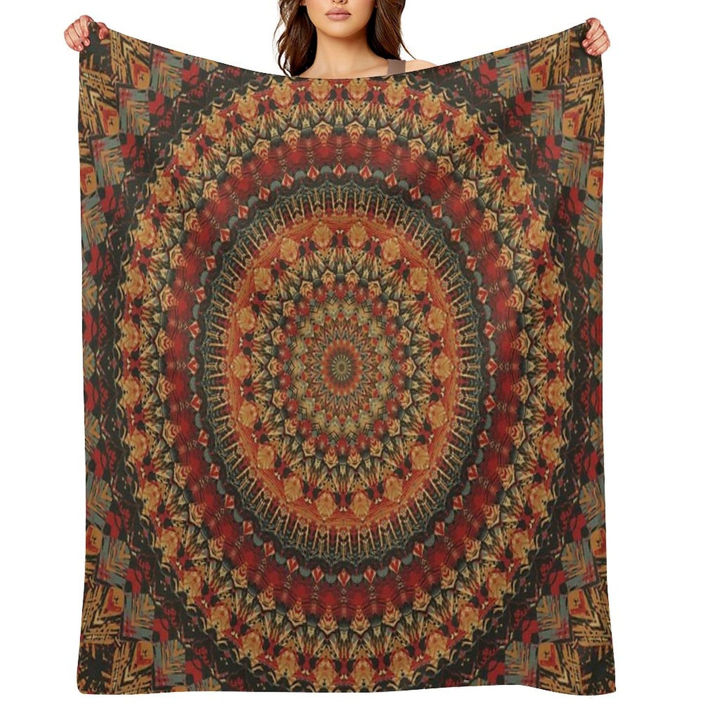 Mandala 128 Throw Blanket