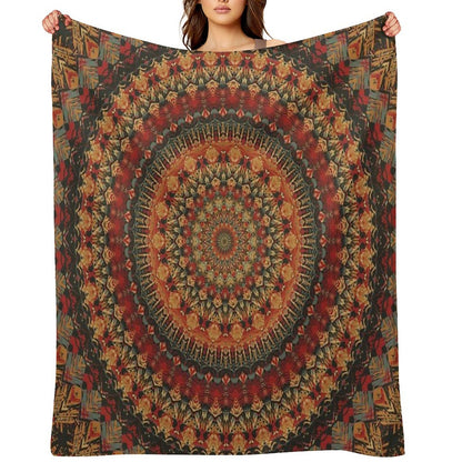 Mandala 128 Throw Blanket