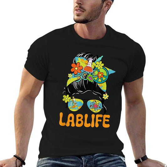 Women Mystery Machine of Diagnostics Lab Week 2025 Messy Bun T-Shirt