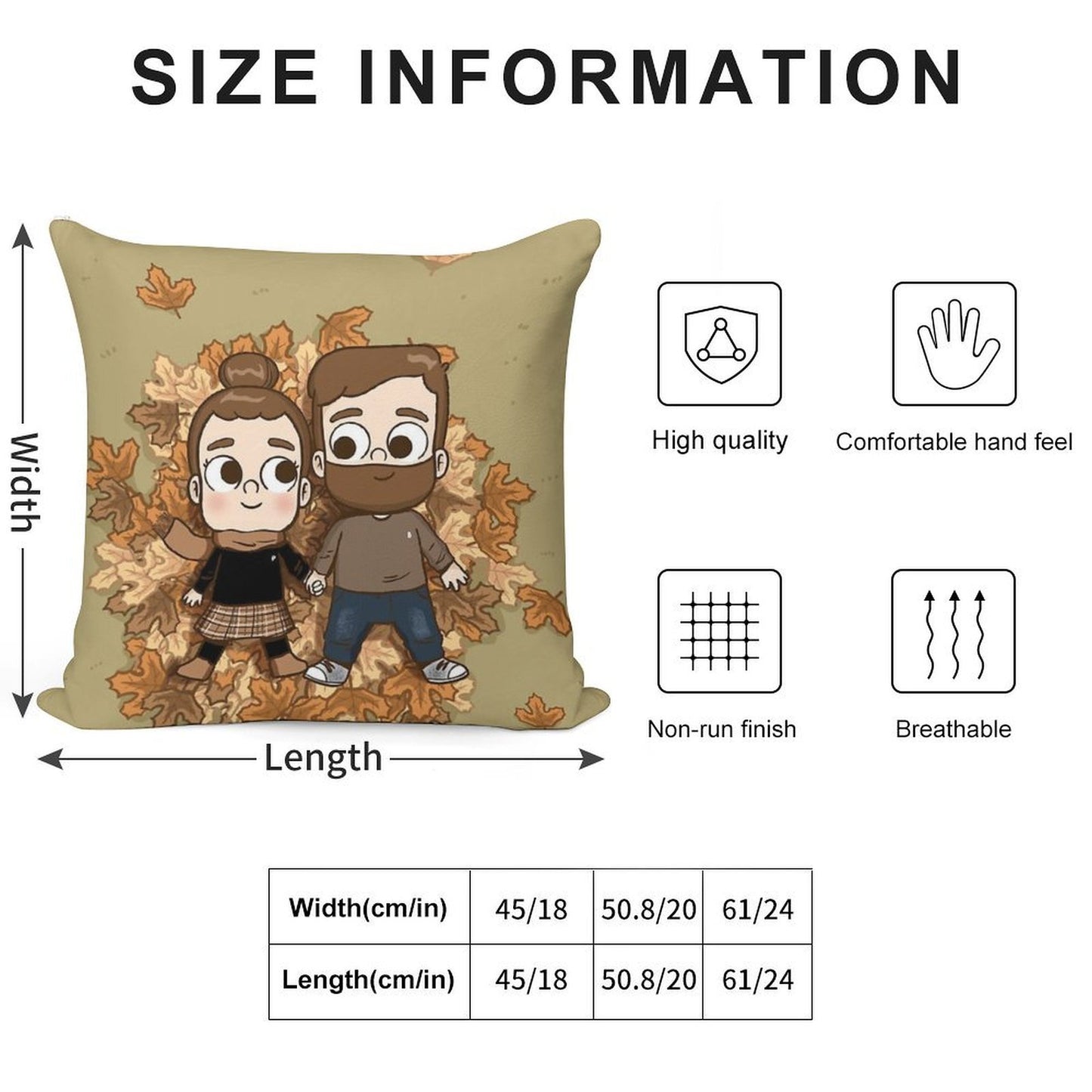 Fall Phone Home - Pibubear Soft Shrink-Resistant Throw Pillow
