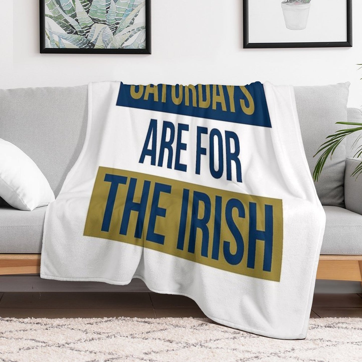 Saturdays Are For The Irish Shirts & Stickers Throw Blanket