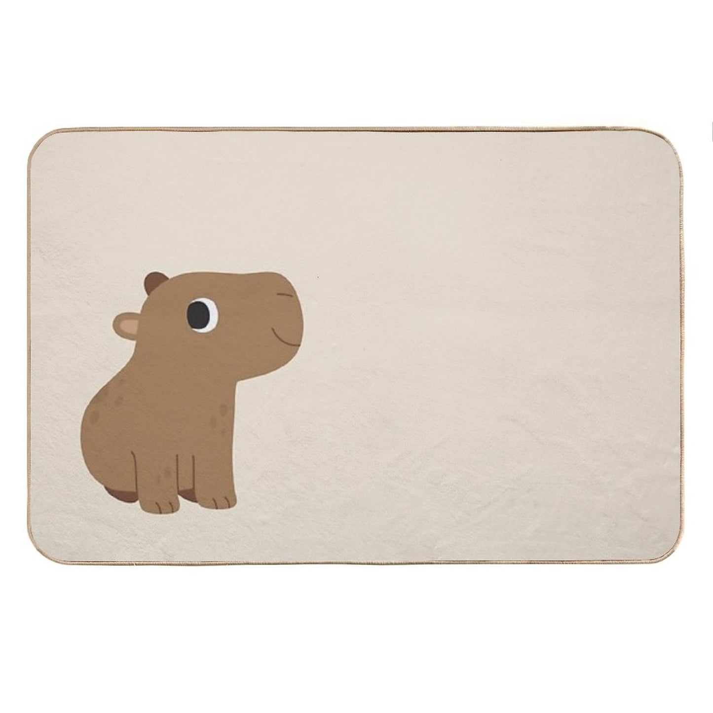 Cute Capybara Bath Mat