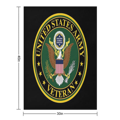 Army - US Army Veteran Throw Blanket