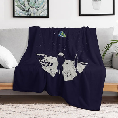 Lonely Space Throw Blanket