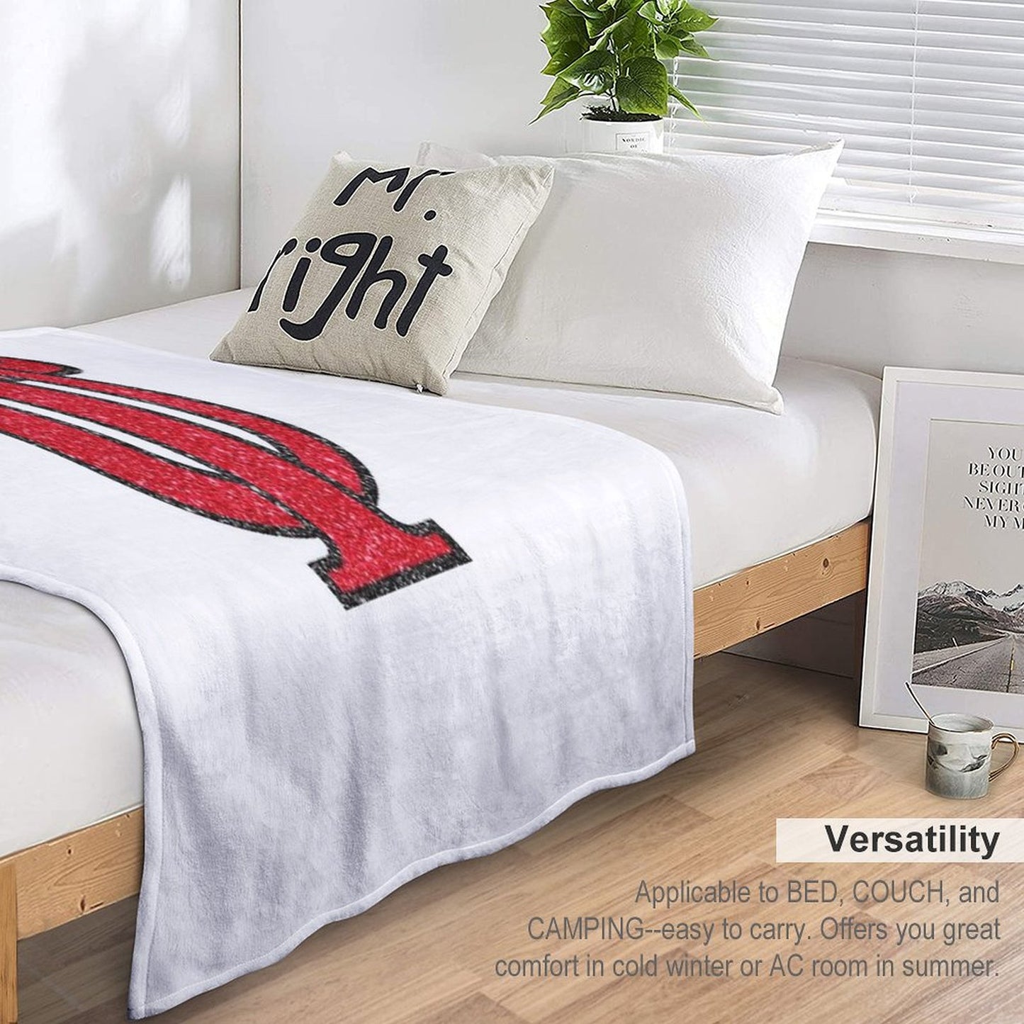 Utampa Glitter Logo Throw Blanket