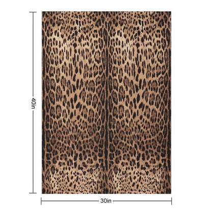 Leopard Print Skin Throw Blanket