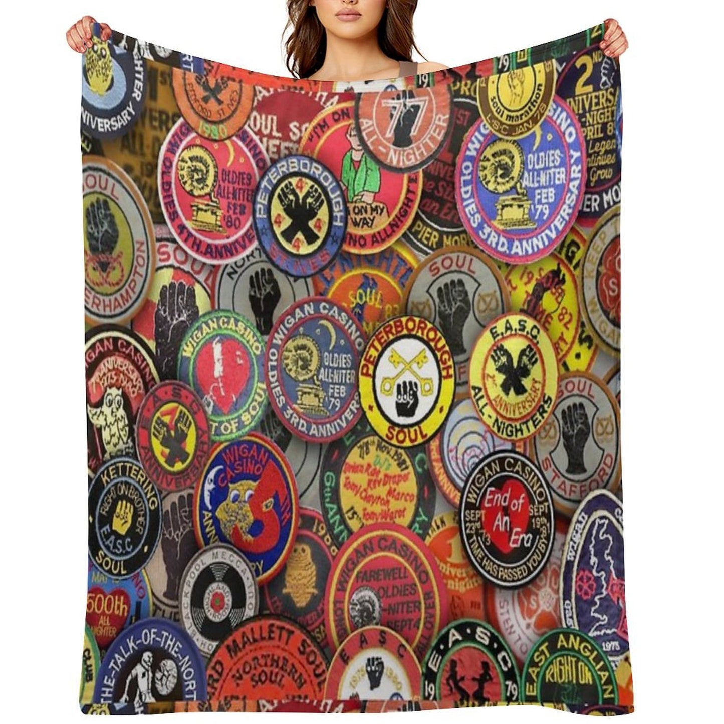 Northern Soul Memories Throw Blanket