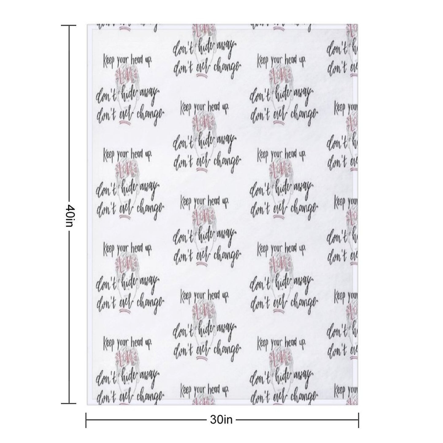 Perfect Now by LouisT - Digital Lettering Throw Blanket