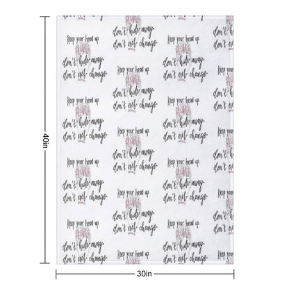 Perfect Now by LouisT - Digital Lettering Throw Blanket