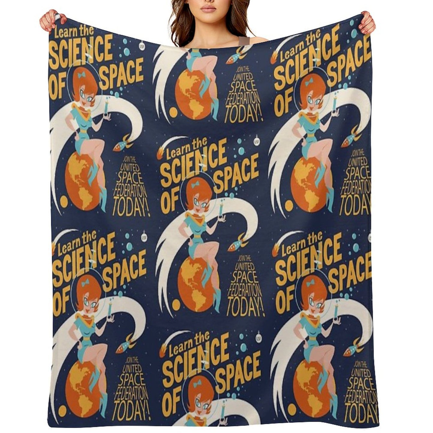 United Space Federation Throw Blanket