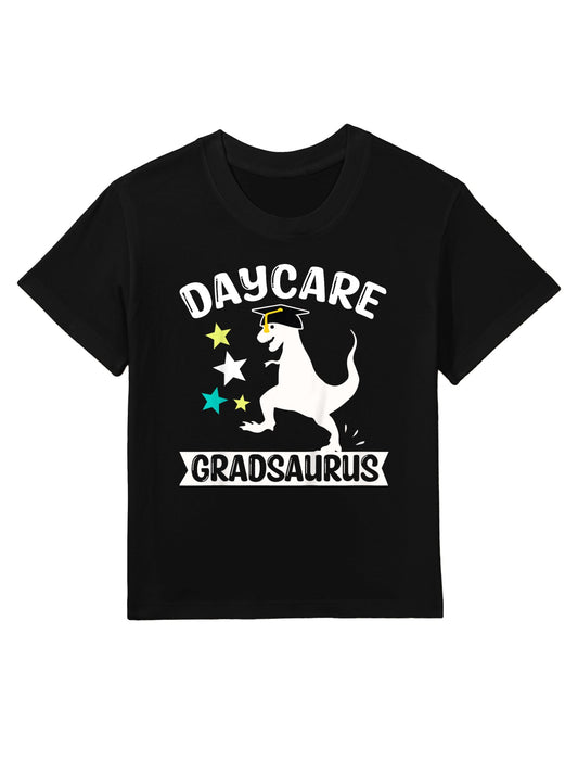 Kids Daycare Gradsaurus Dinosaur Baby Boy Daycare Graduation Kids T-Shirt