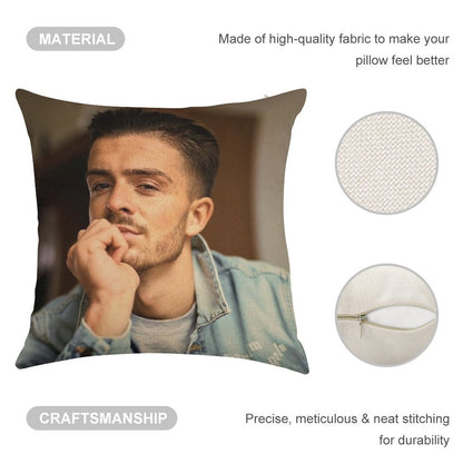 Jack G. Linen Throw Pillow Cover