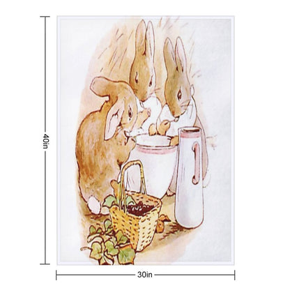 Flopsy, Mopsy And Cottontail Throw Blanket