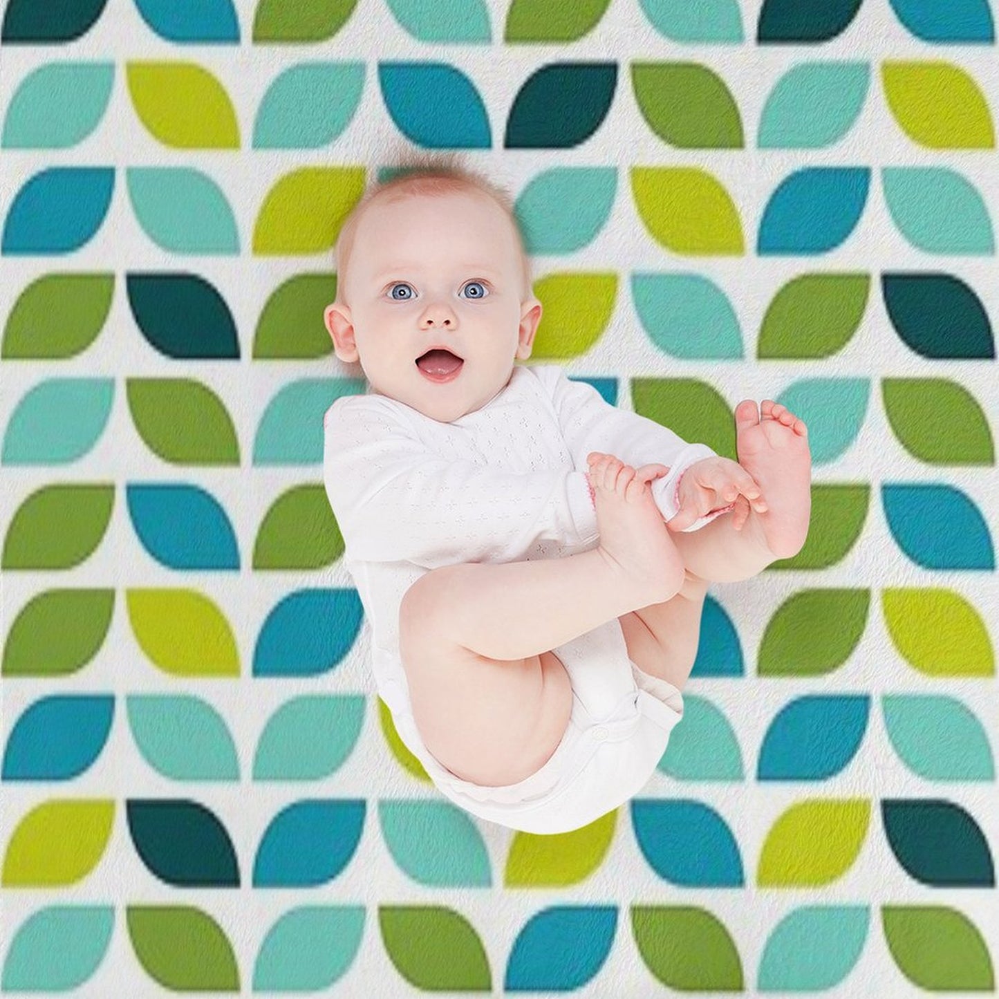 Geometric Pattern Leaf Spring Throw Blanket