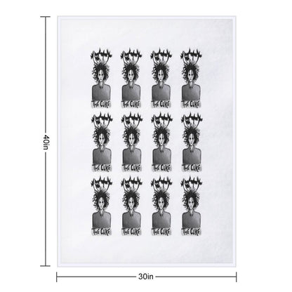 The Cure Print 1 Throw Blanket