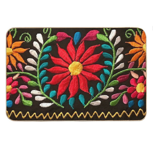 Spanish Flowers Bath Mat